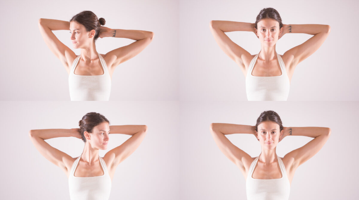 йога упражнения для шеи